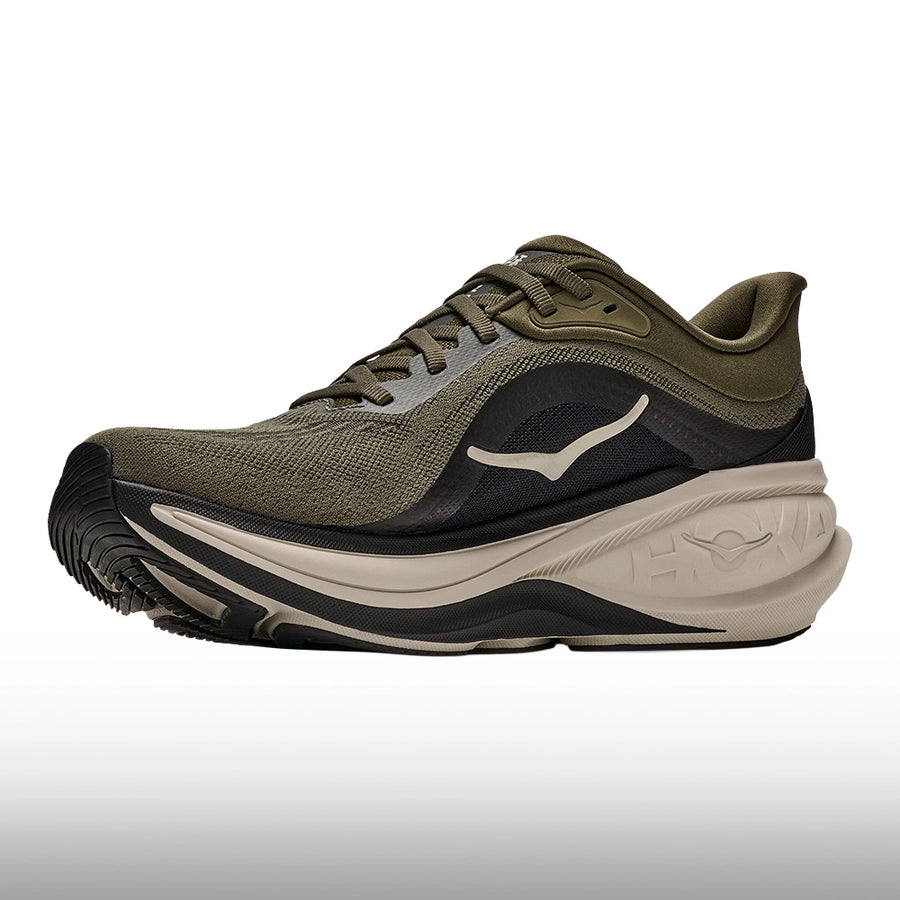 Hoka Clifton Pro Hombre Antique Olive River Rock Grey