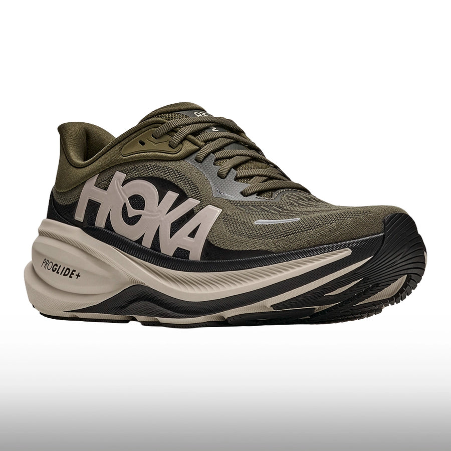 Hoka Clifton Pro Hombre Antique Olive River Rock Grey