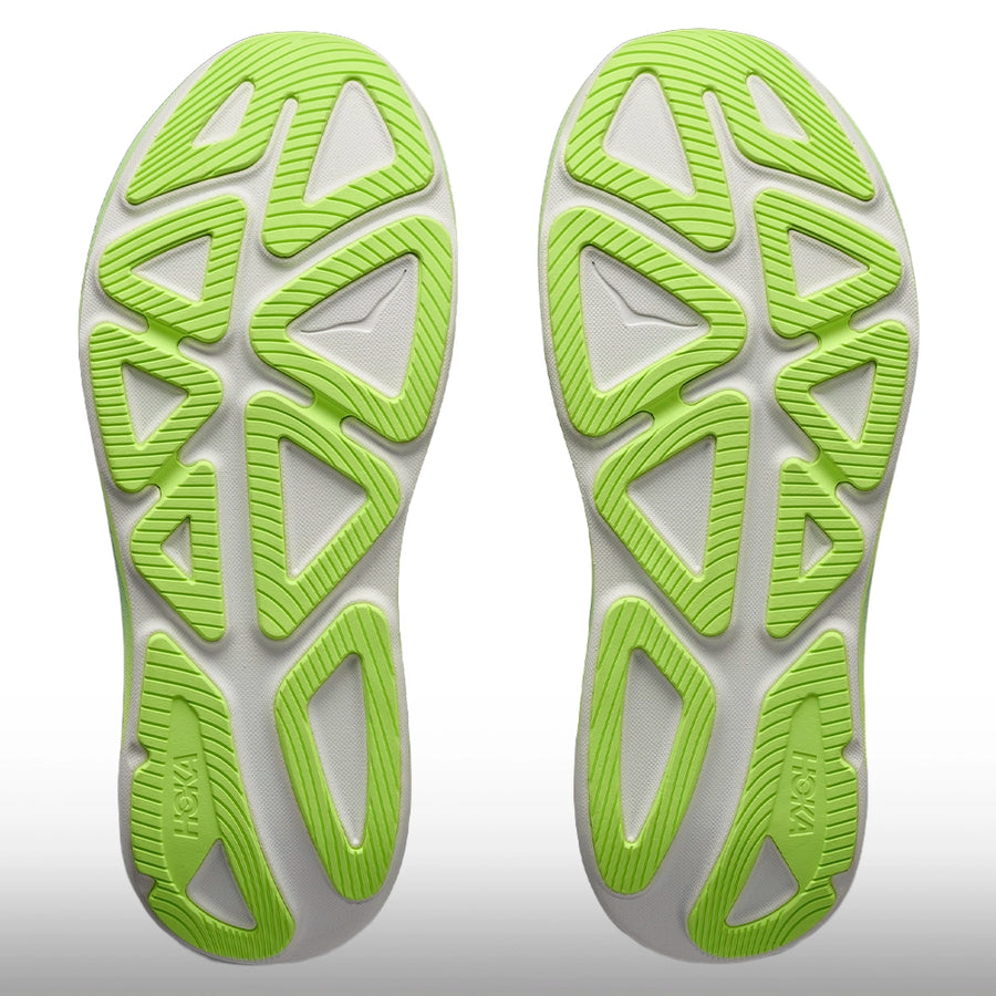 Hoka Clifton Pro Hombre Moonrise Grey Neon Yuzu