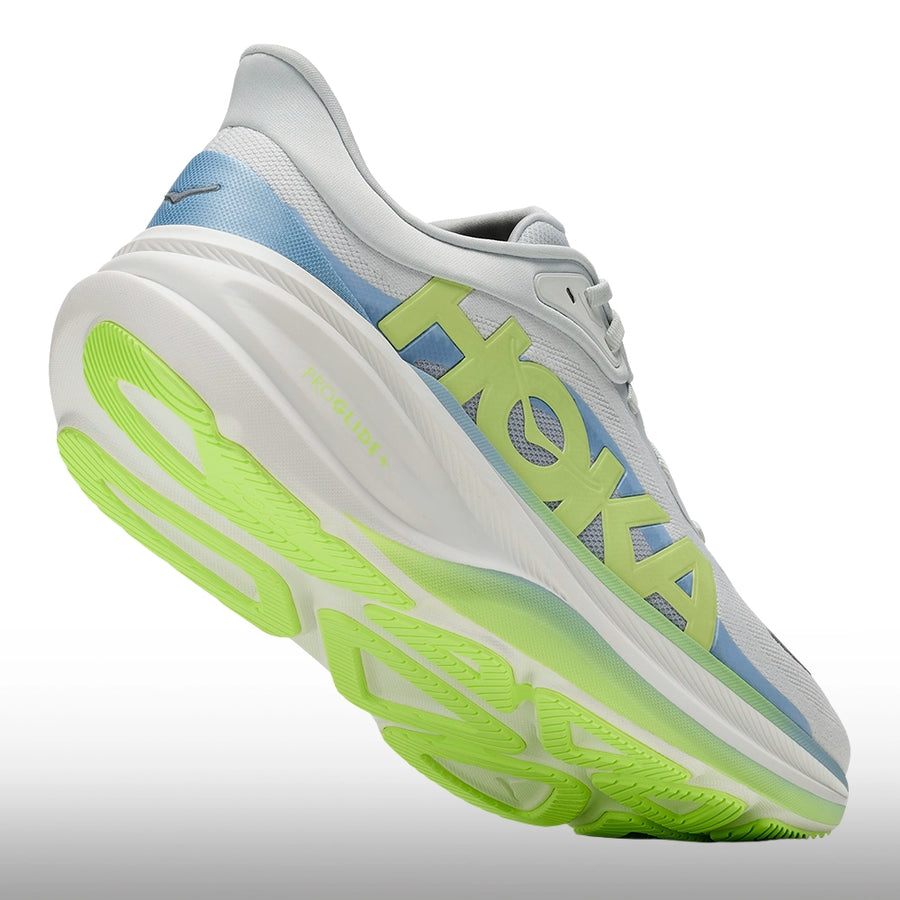 Hoka Clifton Pro Hombre Moonrise Grey Neon Yuzu