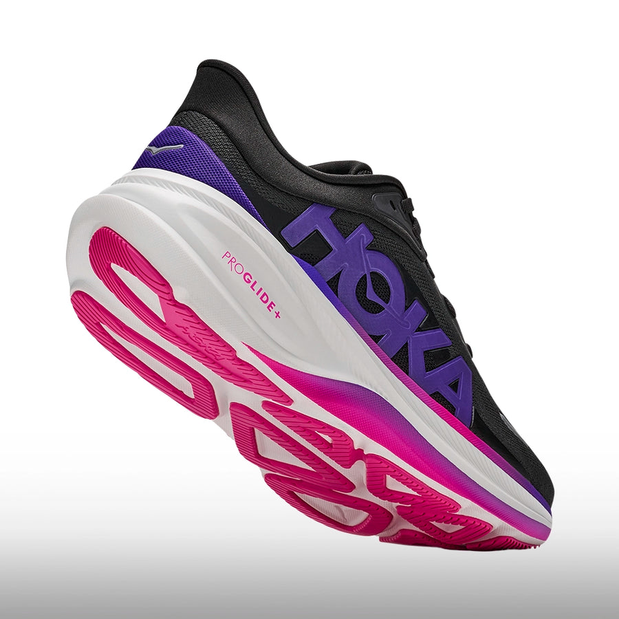 Hoka Clifton Pro Mujer Carbon Black Cosmic Purple