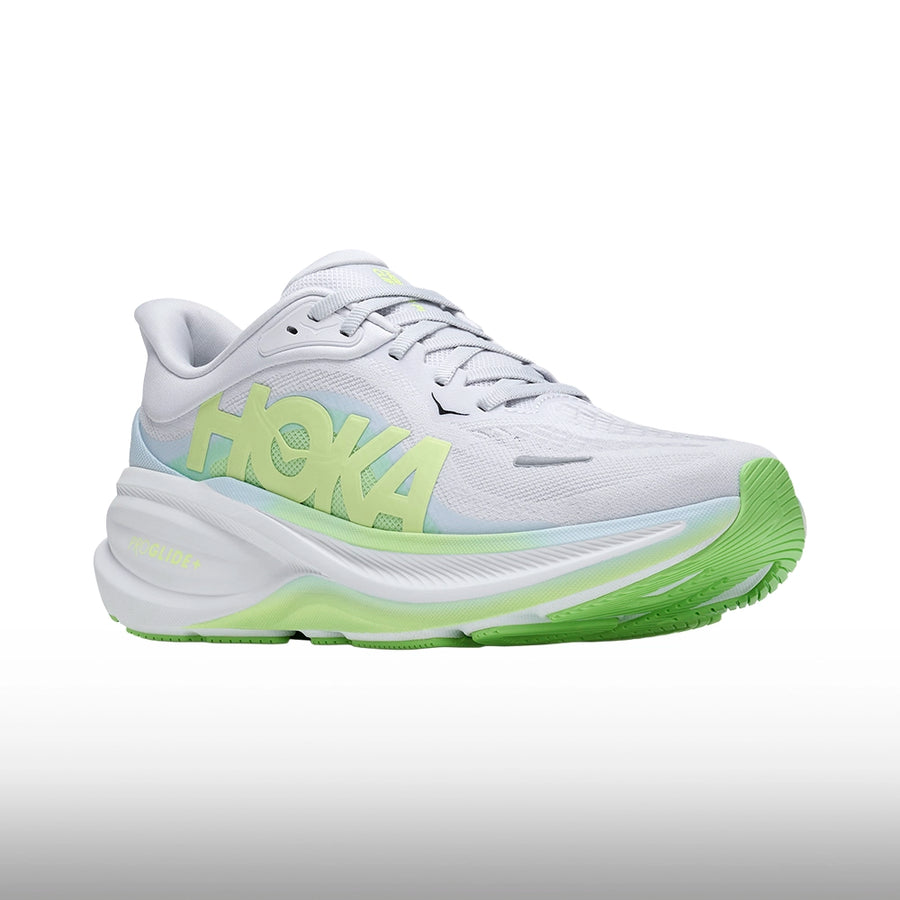 Hoka Clifton Pro Mujer Cosmic Grey Neon Yuzu