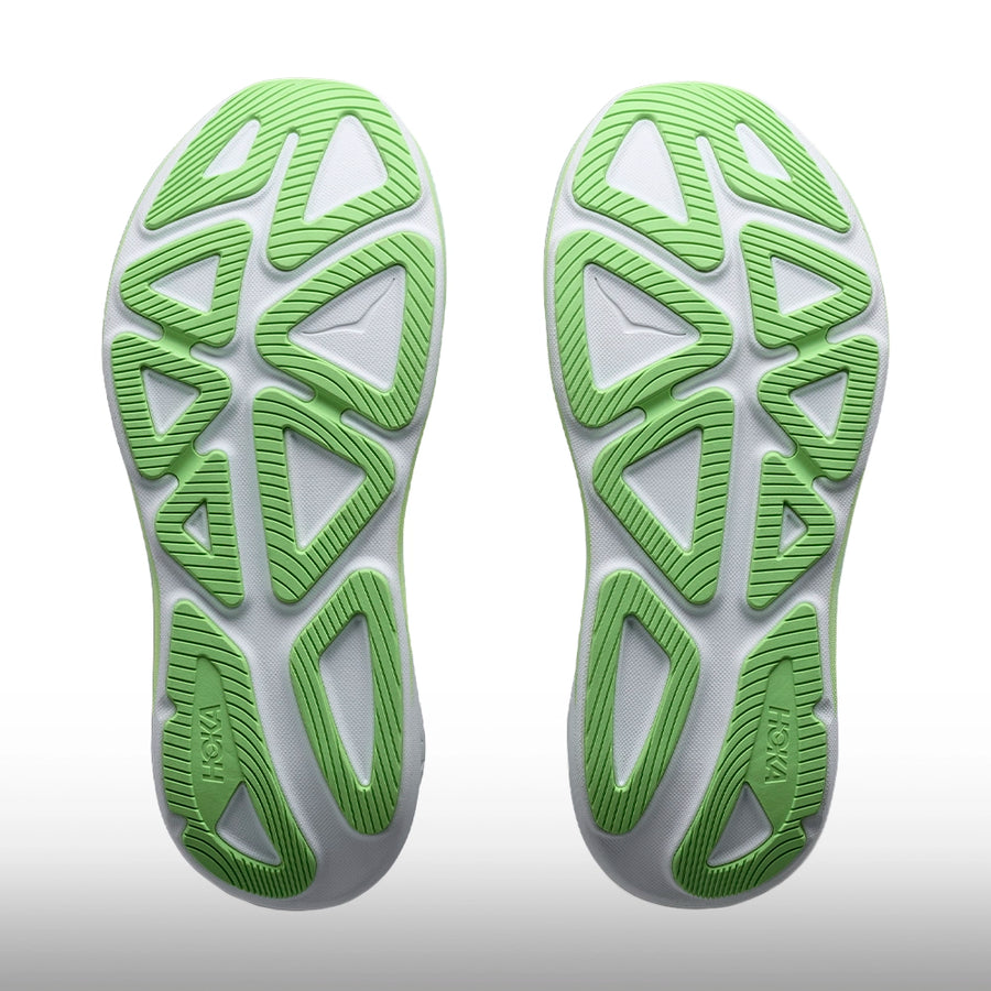 Hoka Clifton Pro Mujer Cosmic Grey Neon Yuzu