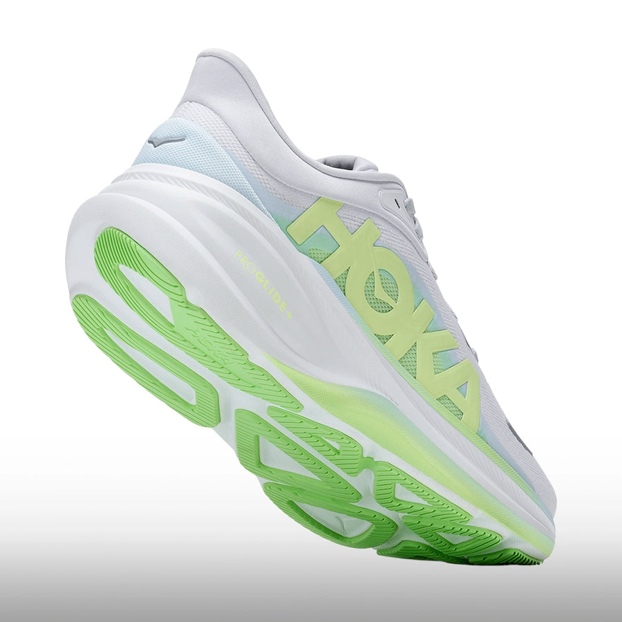 Hoka Clifton Pro Mujer Cosmic Grey Neon Yuzu