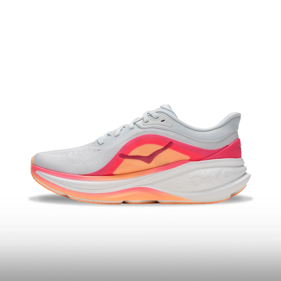 Hoka Clifton Pro Mujer Moonrise Grey Neon Strawberry