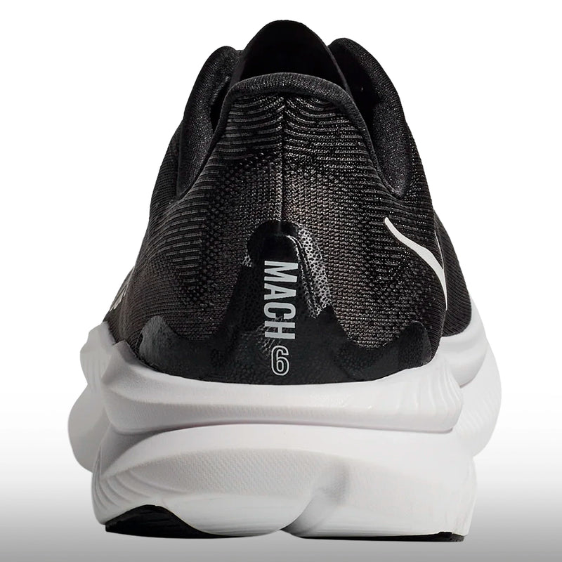 Hoka Mach 6 Hombre Black White