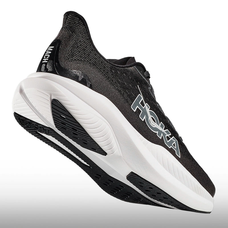 Hoka Mach 6 Hombre Black White