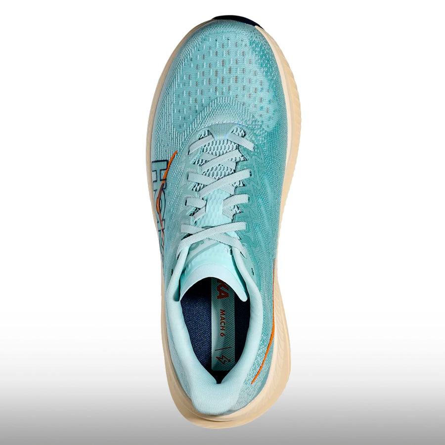 Hoka Mach 6 Hombre Clear Sea Water