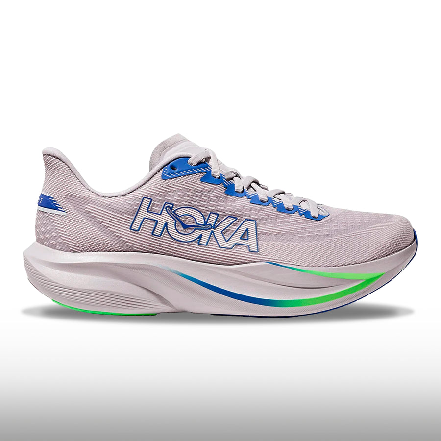 Hoka Mach 7 Hombre Ash Grey Cobalt Blue