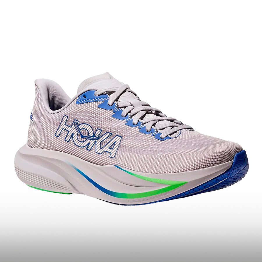 Hoka Mach 7 Hombre Ash Grey Cobalt Blue
