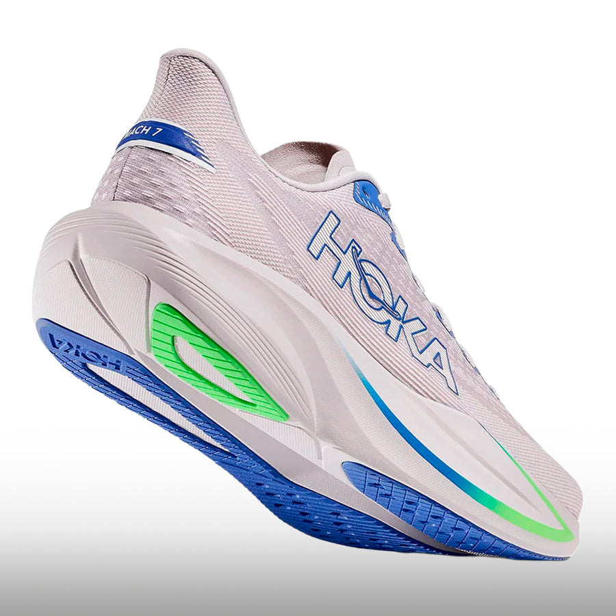 Hoka Mach 7 Hombre Ash Grey Cobalt Blue