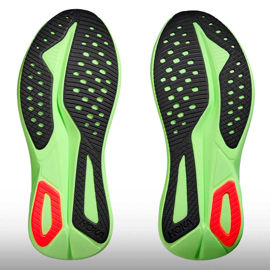 Hoka Mach 7 Hombre Frost Neon Yuzu