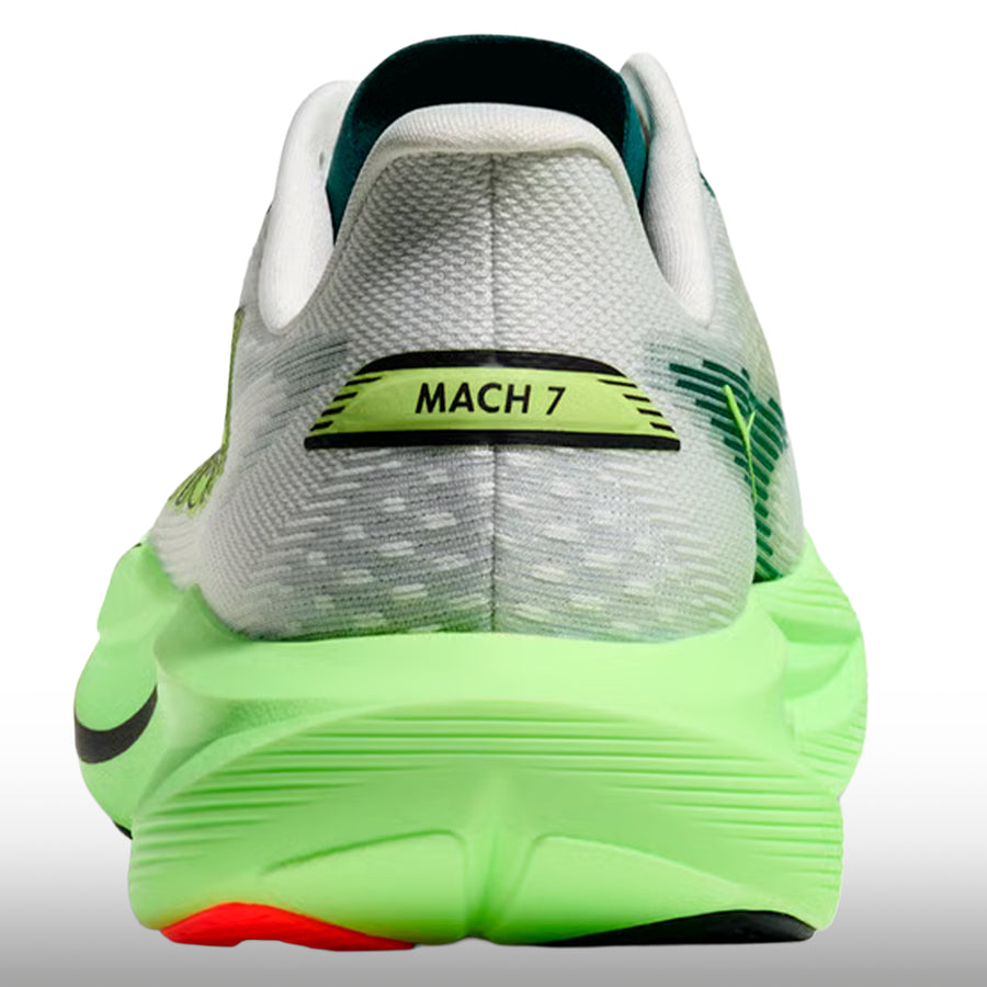 Hoka Mach 7 Hombre Frost Neon Yuzu