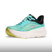 Hoka One One Bondi 9 Mujer Blue Spark Mint Fluorite