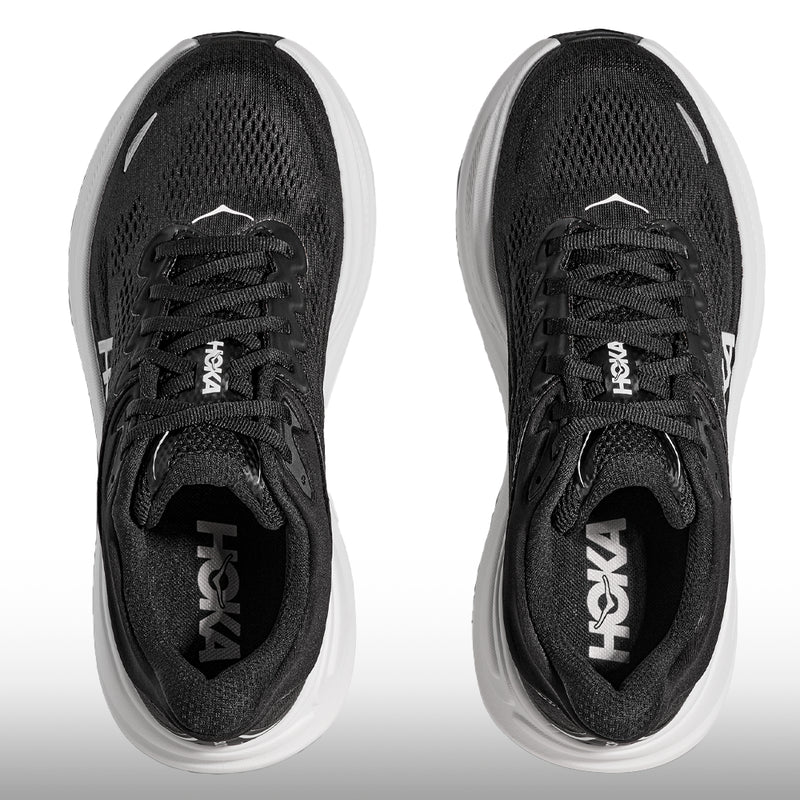 Hoka One One Bondi 9  Hombre Black White