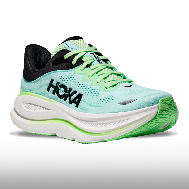 Hoka One One Bondi 9 Hombre Luna Moth Blue Spark