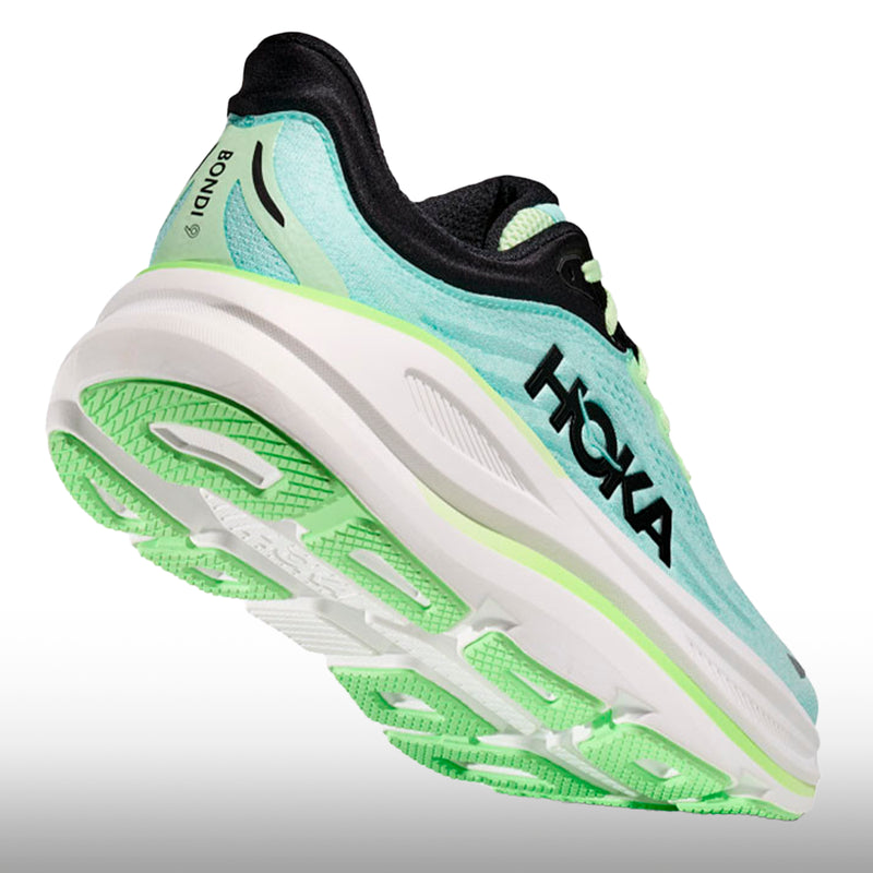 Hoka One One Bondi 9 Hombre Luna Moth Blue Spark