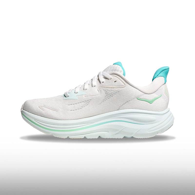 Hoka One One Clifton 10 Mujer White Cielo Blue