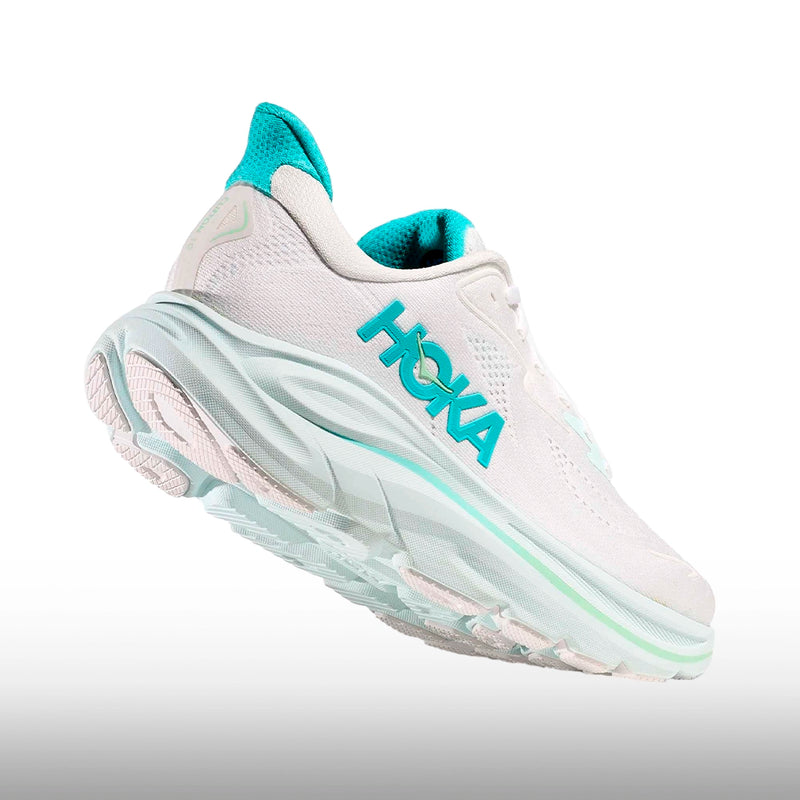 Hoka One One Clifton 10 Mujer White Cielo Blue