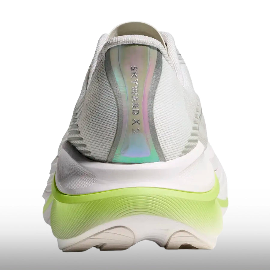 Hoka Skyward X 2 Blue Mujer White Neon Yuzu