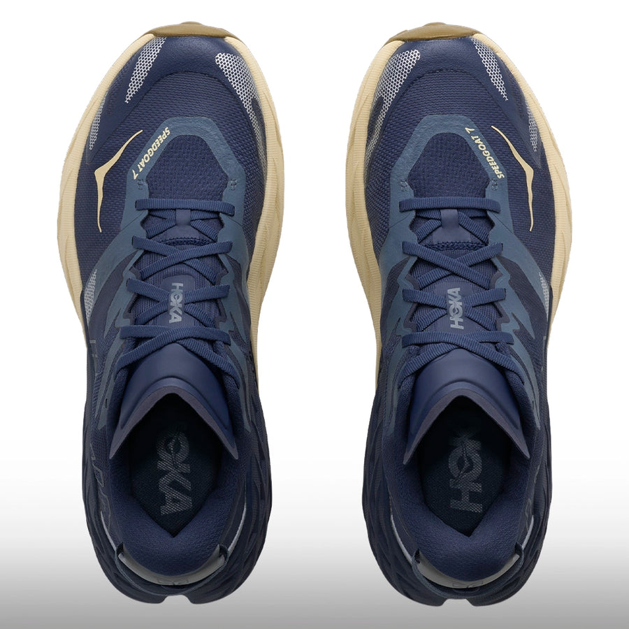 Hoka Speedgoat 7 Hombre Varsity Navy Barley Flour