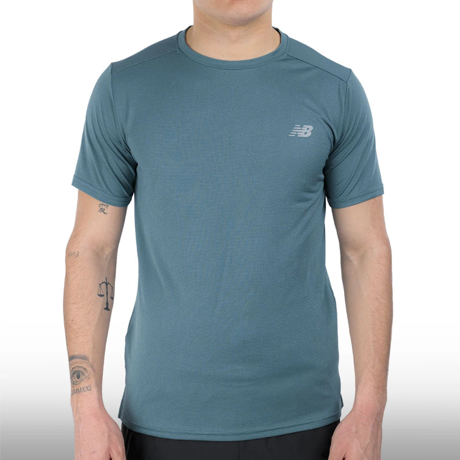 New Balance Camiseta Sport Essentials Hombre Big Teal