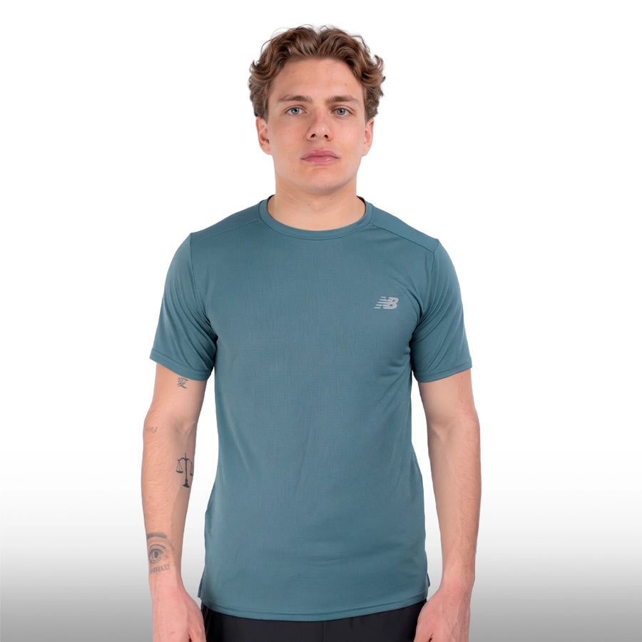 New Balance Camiseta Sport Essentials Hombre Big Teal