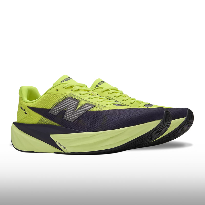 New Balance FuelCell Rebel v5 Hombre Yellow Alkaline Green