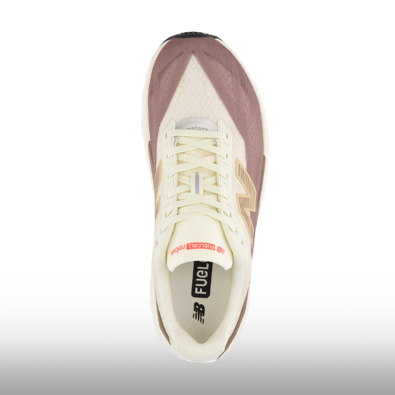 New Balance FuelCell Rebel v5 Mujer Angora Earth Shadow