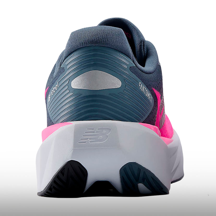 New Balance FuelCell Rebel v5 Mujer Shadow Blue Pink Heat