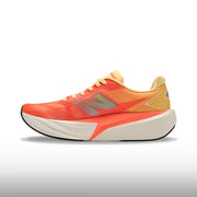 New Balance FuelCell Rebel v5 Mujer Tangerine Heat Silver Metallic