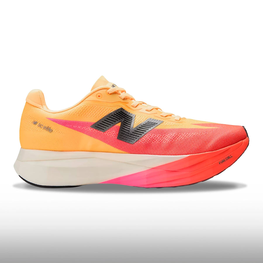 New Balance FuelCell SuperComp Elite v5 Hombre Tangerine Heat White Peach