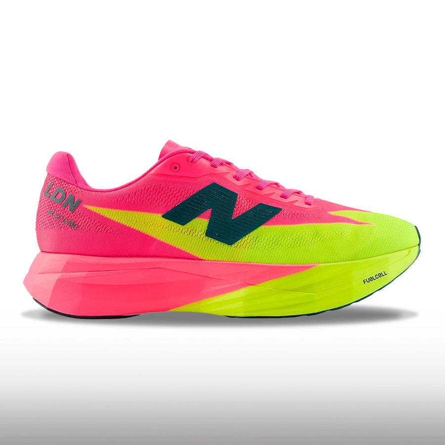 New Balance FuelCell SuperComp Elite v5 London Hombre Alkaline Green Pink Heat