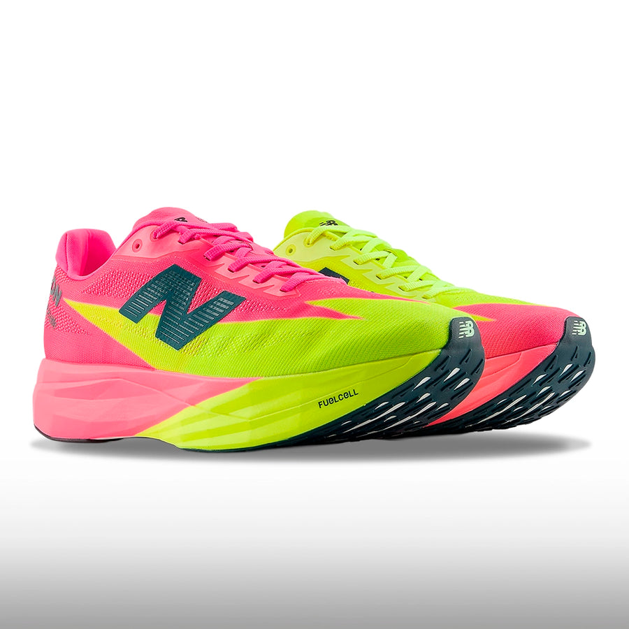 New Balance FuelCell SuperComp Elite v5 London Hombre Alkaline Green Pink Heat