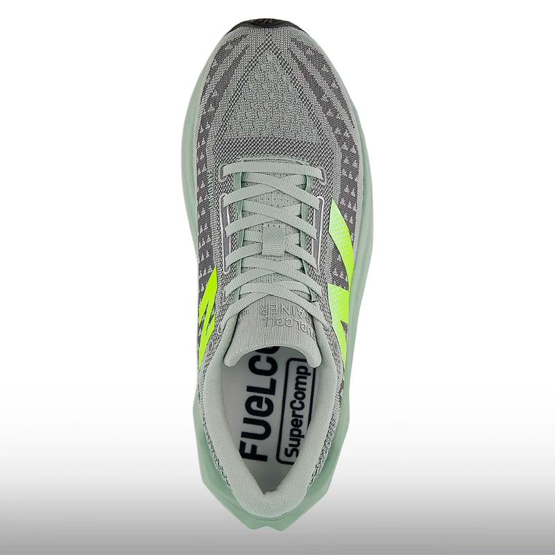 New Balance FuelCell SuperComp Trainer v3 Hombre Mosaic Green Lone Star Grey