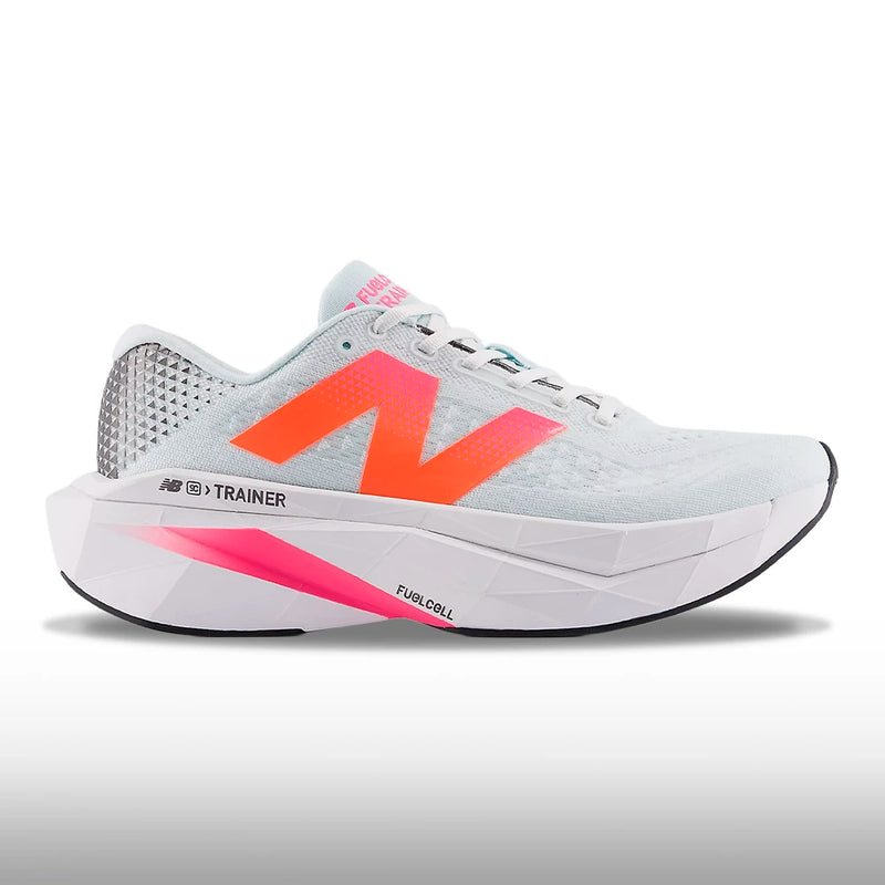 New Balance FuelCell SuperComp Trainer v3 Hombre Pink Heat Glint Blue