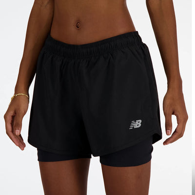New Balance Short Sport Essential 2-in-1 3"In Black