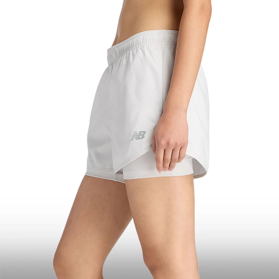 New Balance Short Sport Essential 2-in-1 3"In White