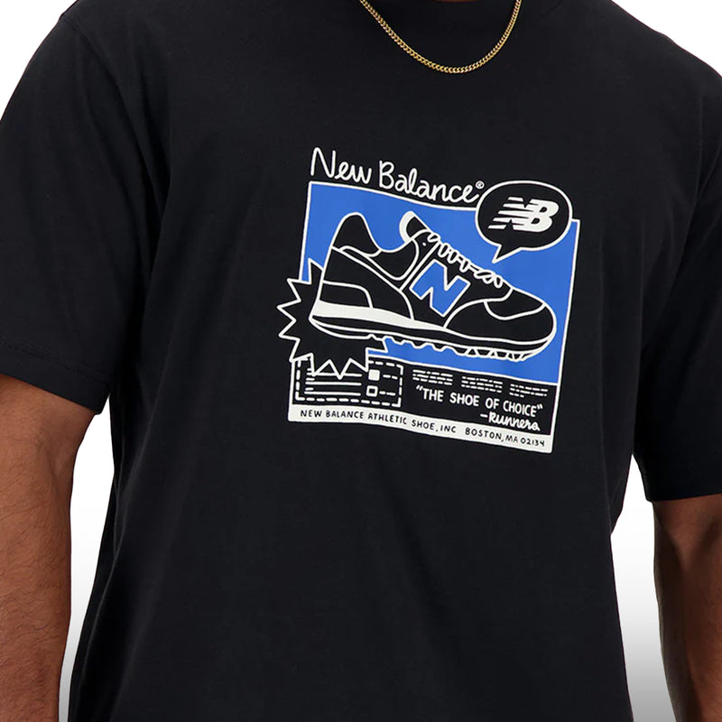 New Balance Sport Essentials AD T-Shirt Hombre Black