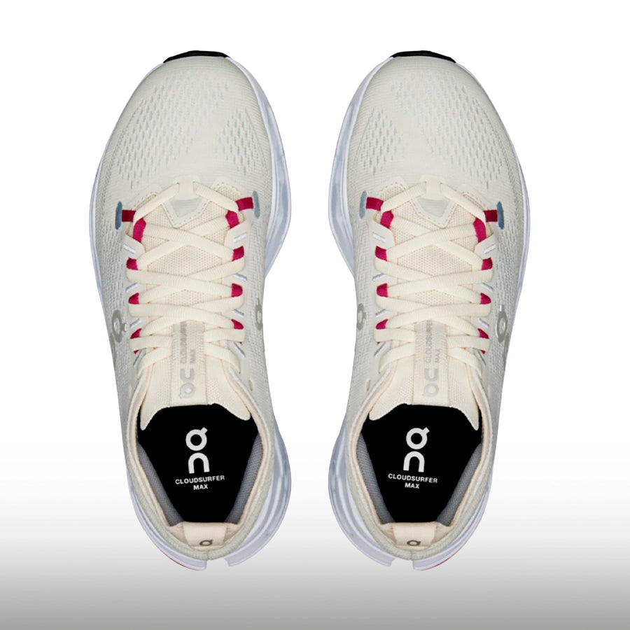 On Running Cloudsurfer Max Mujer Ivory Arctic