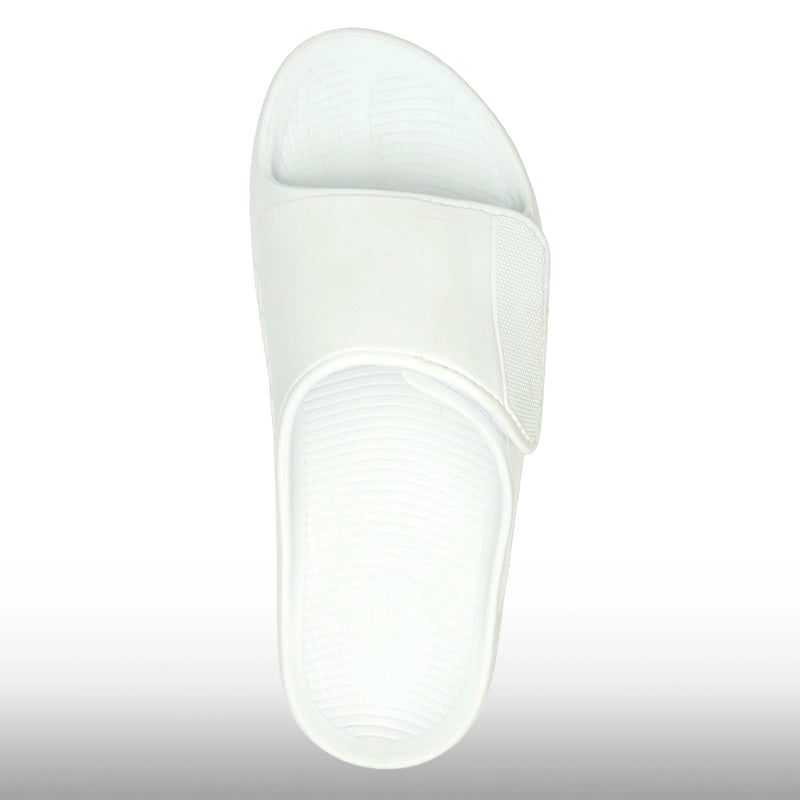 Oofos OOahh Sport Flex Slide Sandal Unisex White
