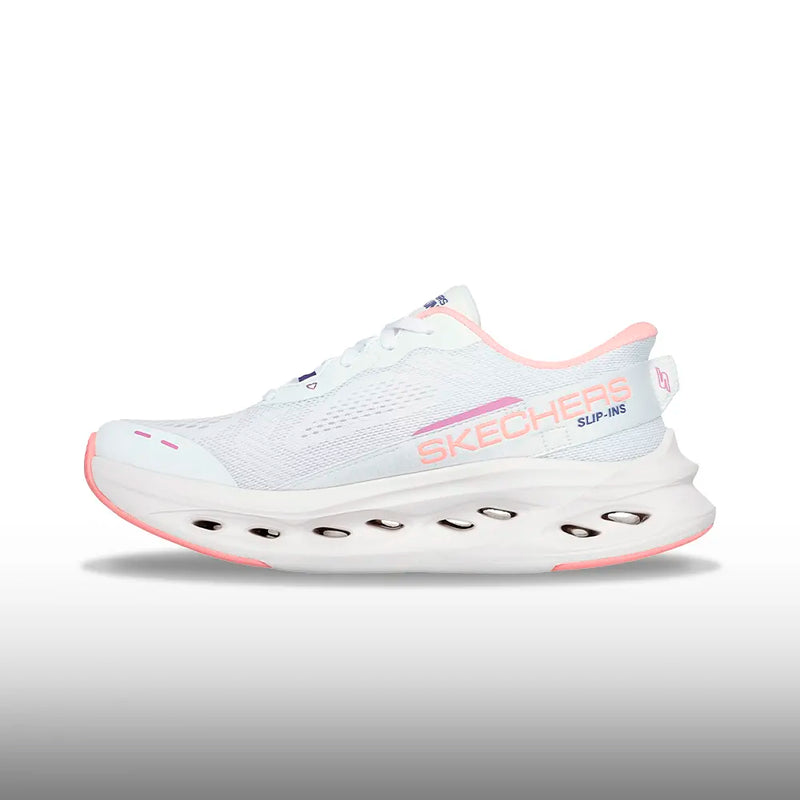 Skechers Slip-ins Max Cushioning Glide-Step Mujer White Pink