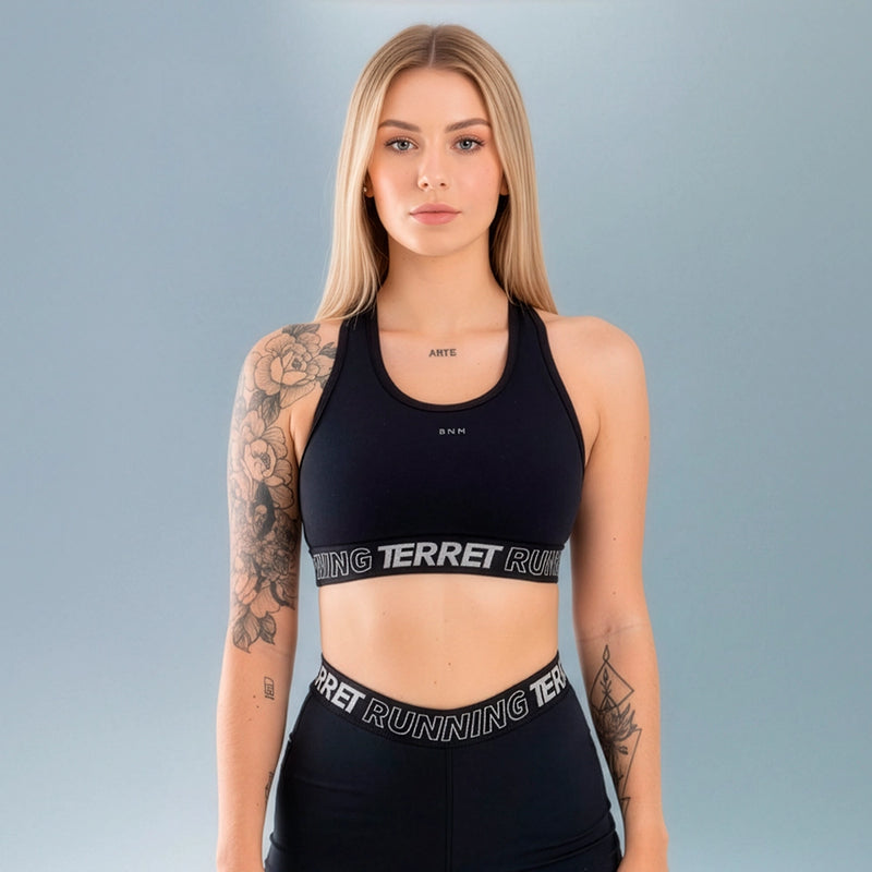 Terret Top Run Mujer Negro