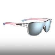 Tifosi Sizzle Avant Clear Frame Smoke Bright Blue Mirror