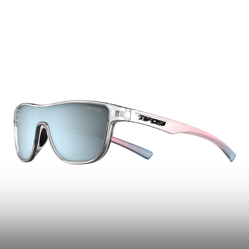 Tifosi Sizzle Avant Clear Frame Smoke Bright Blue Mirror