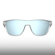 Tifosi Sizzle Avant Clear Frame Smoke Bright Blue Mirror