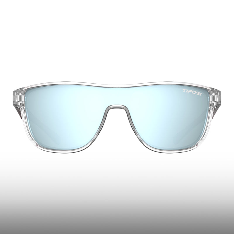 Tifosi Sizzle Avant Clear Frame Smoke Bright Blue Mirror