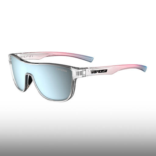 Tifosi Sizzle Avant Clear Frame Smoke Bright Blue Mirror