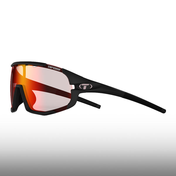 Tifosi Sledge Sunglasses Matte Black Clarion Red Fototec
