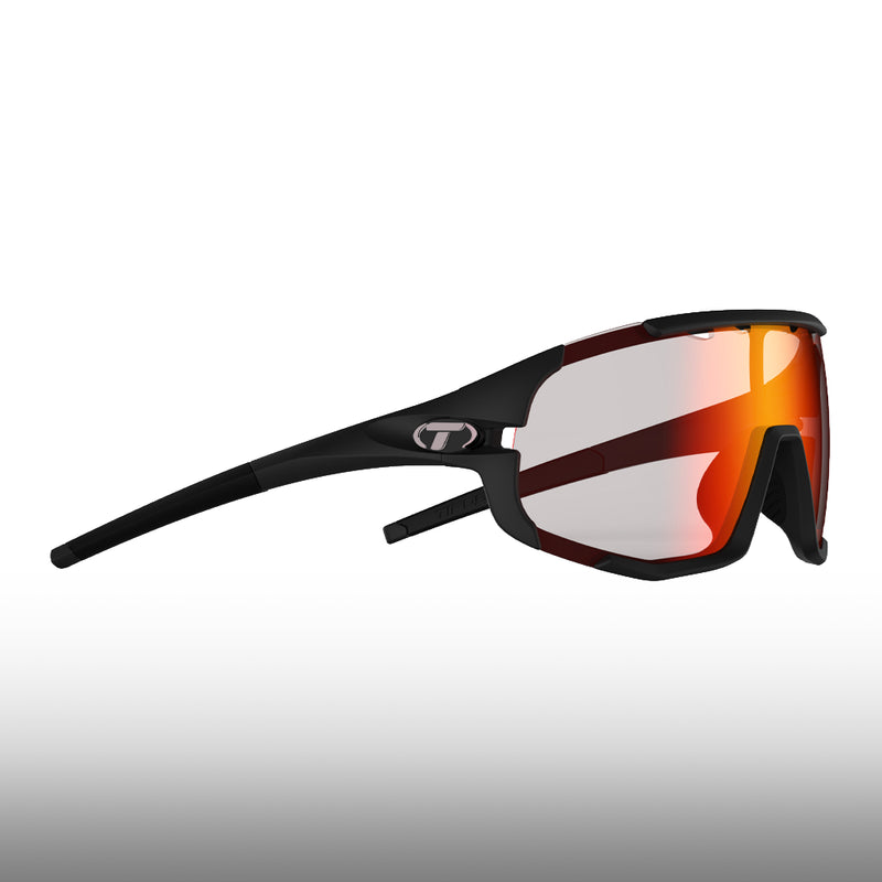 Tifosi Sledge Sunglasses Matte Black Clarion Red Fototec